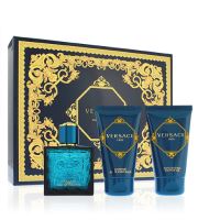 Versace Eros darilni komplet za moške toaletna voda 50 ml + gel za tuširanje 50 ml + balzam po britju 50 ml