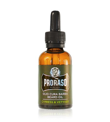 PRORASO Cypress & Vetyver olje za brado za moške 30 ml