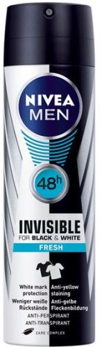 Nivea Men Invisible Black & White Fresh 48h antiperspirant v spreju za moške 150 ml