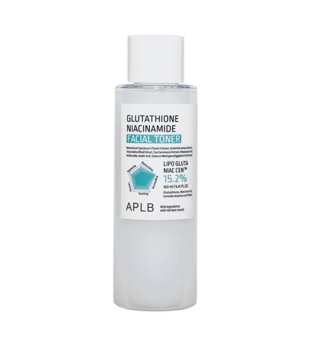 APLB Glutathione Niacinamide Facial Toner vlažilno-osvetljevalno toniko za kožo 160 ml