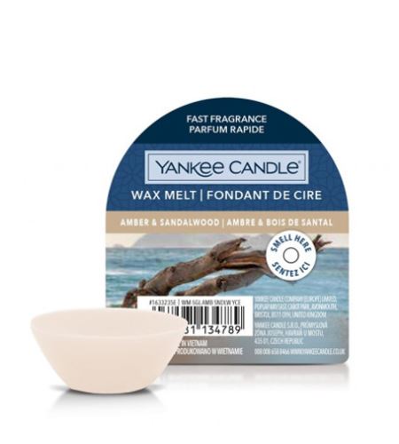 Yankee Candle Amber & Sandalwood dišeči vosek 22 g